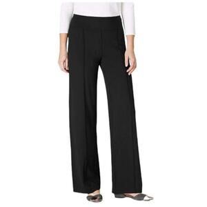 J. Jill Classic Black Wide Leg Trousers